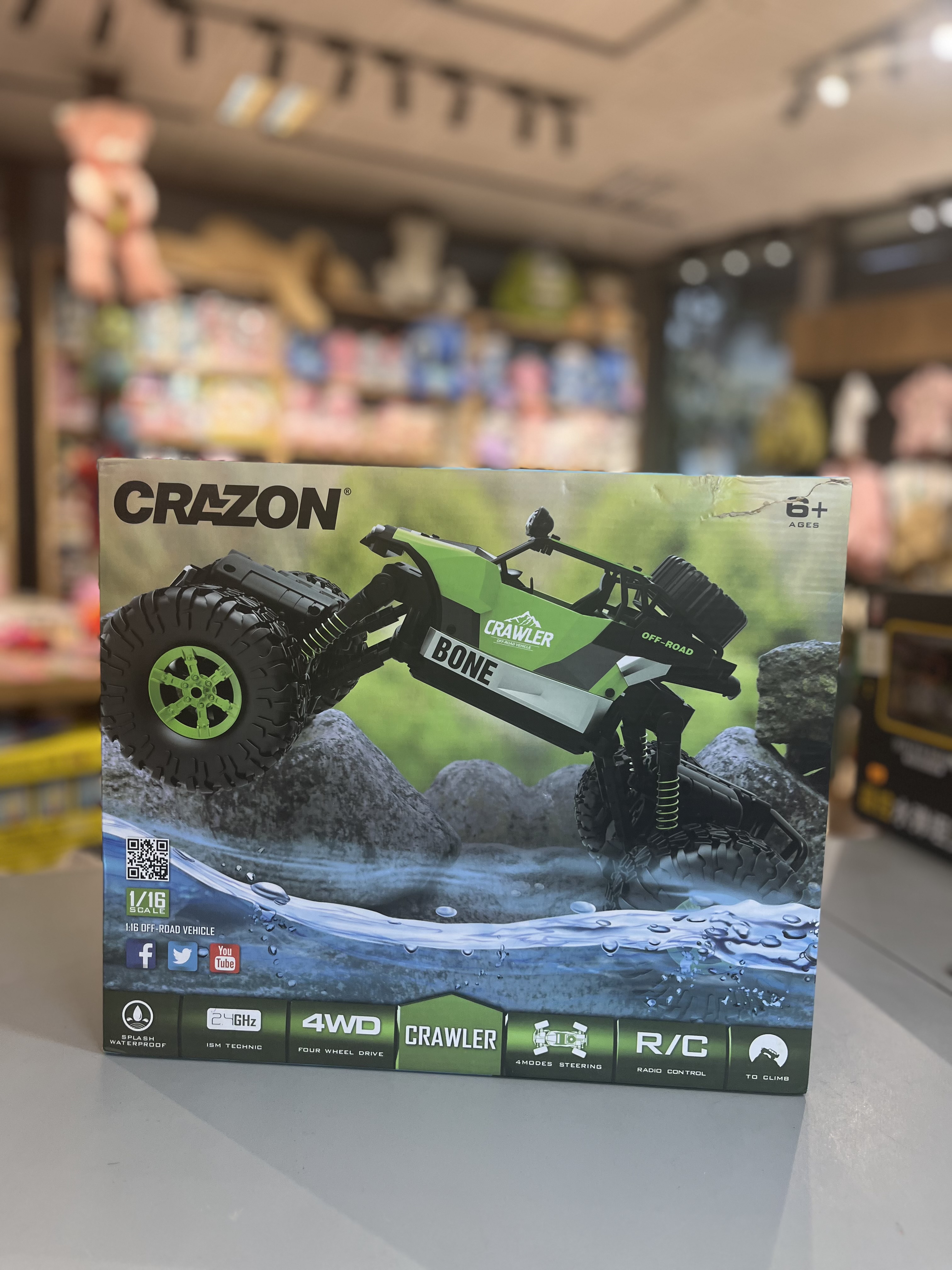 ماشین کنترلی کرازون بون کرالر مقیاس ۱:۱۶ – ضد آب (Crazon Bone Crawler Off-Road)